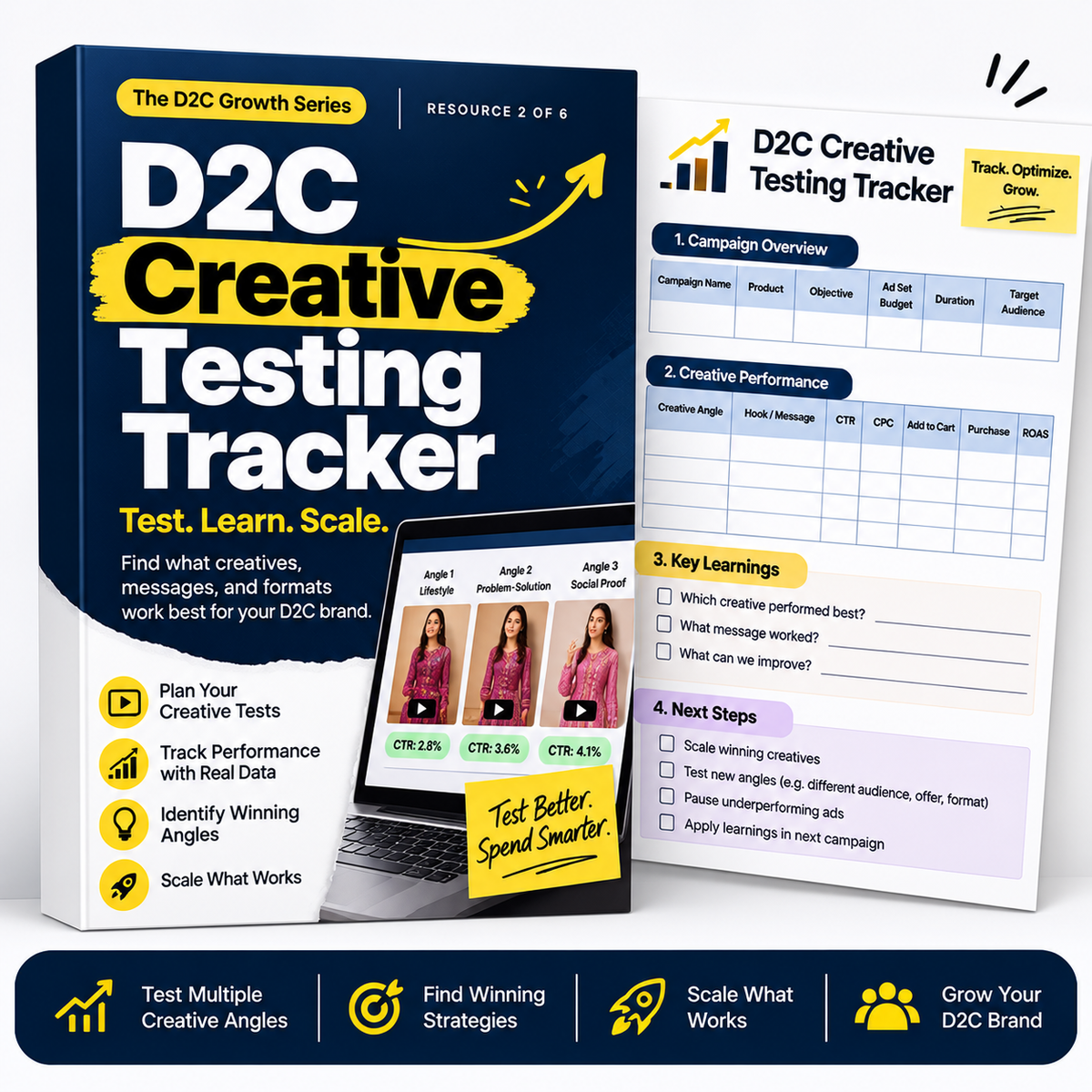 D2C Creative Testing Tracker